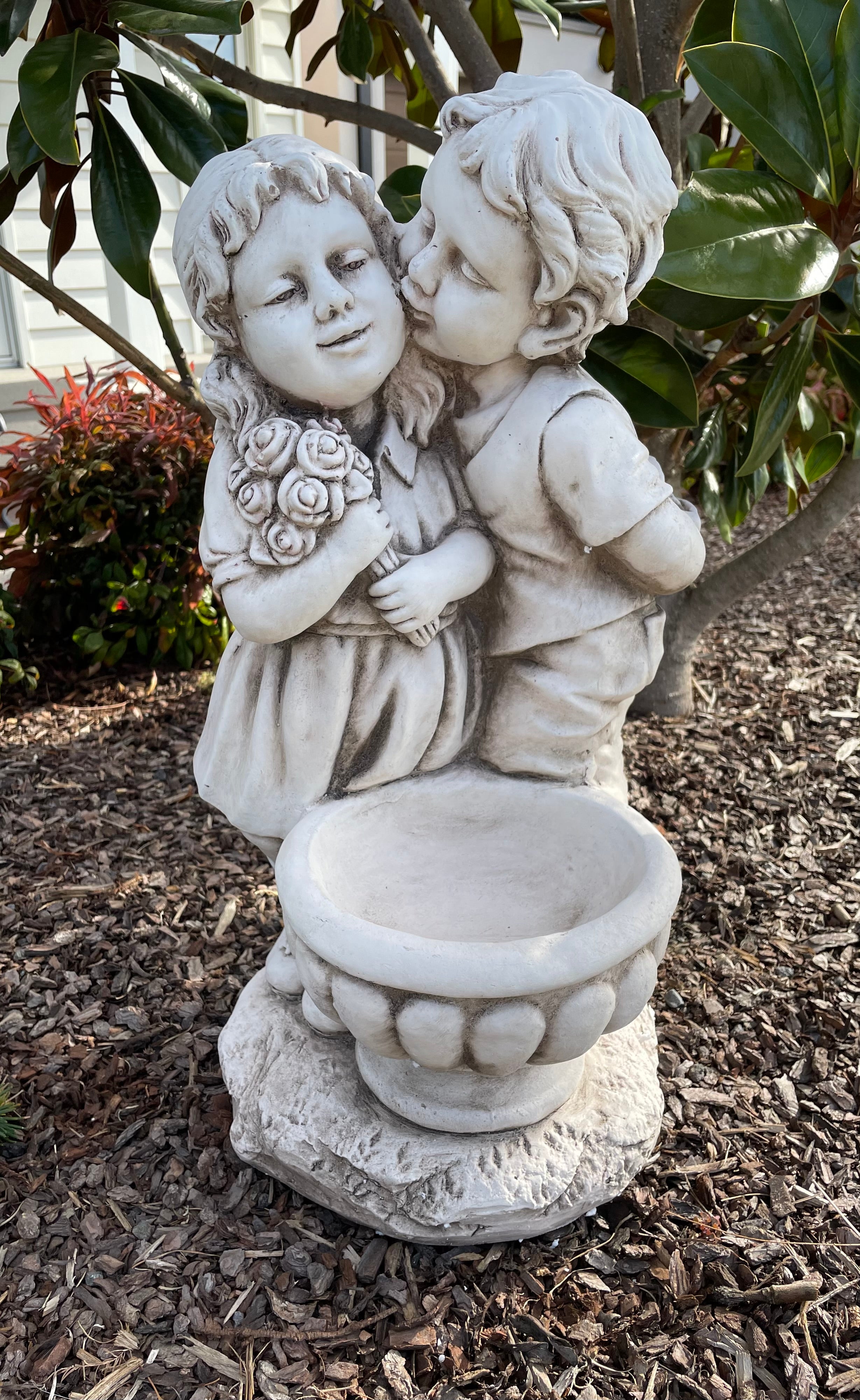 Girl & Boy kissing Planter - PICK UP ONLY