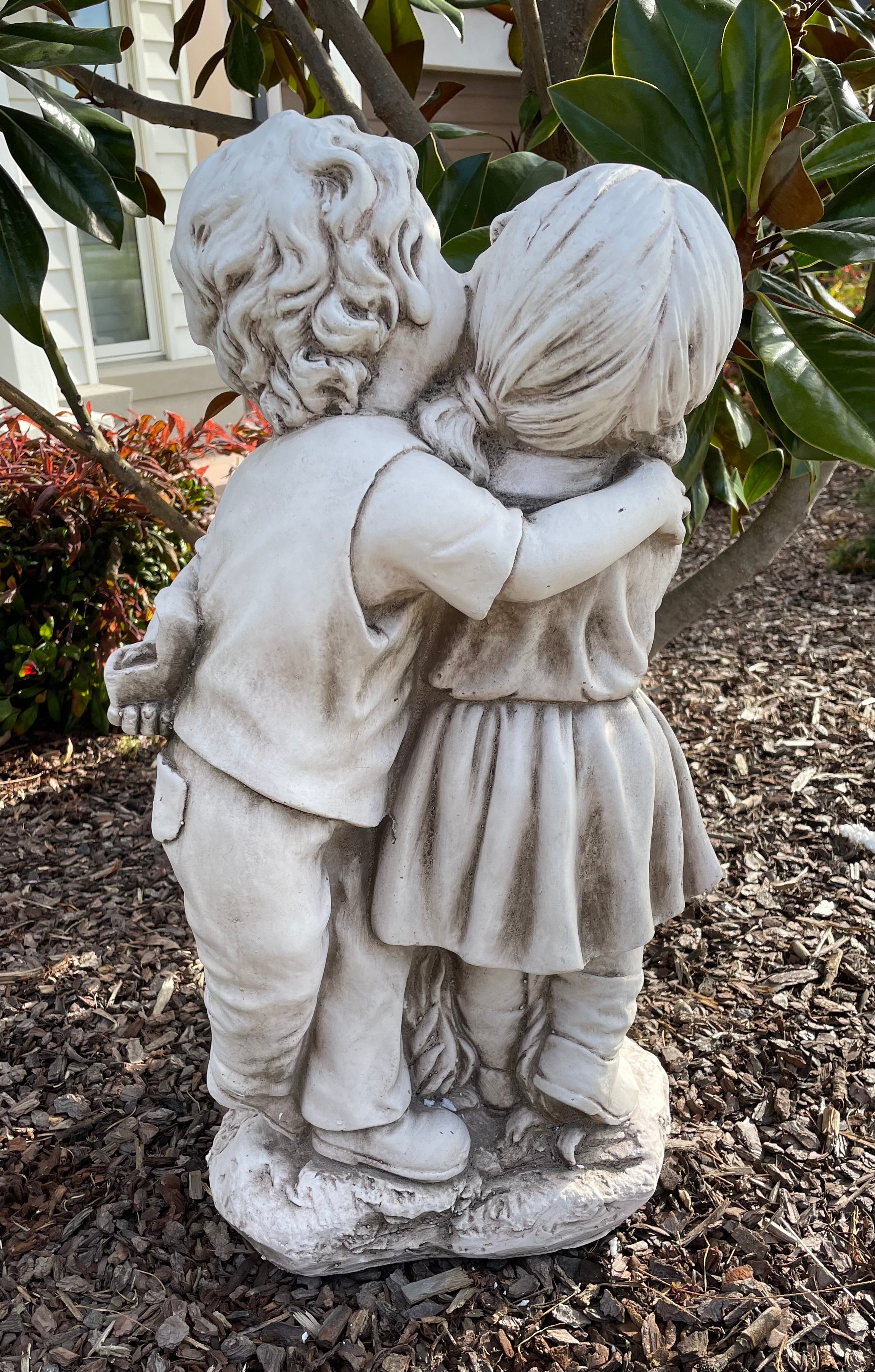Girl & Boy kissing Planter - PICK UP ONLY