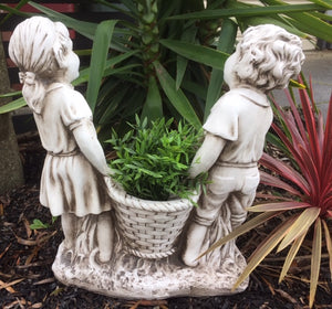 BOY AND GIRL PLANTER- pick up only
